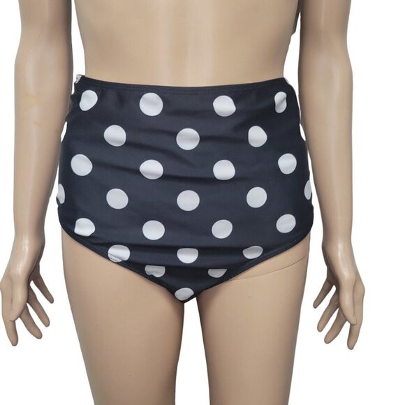 Women's Unbranded Polka-dot Bikini Bottoms.  Size Large.  Excellent Condition... - Picture 1 of 5